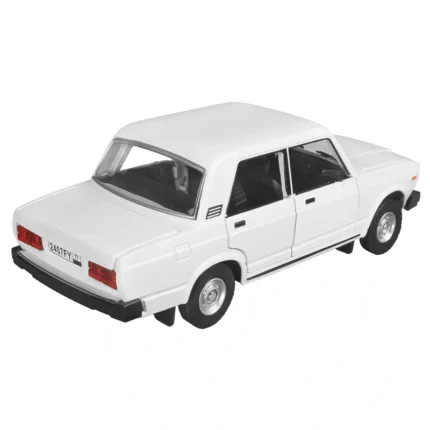 Метална количка-Lada 2101 от 1970-Бял-Pull Back-За деца