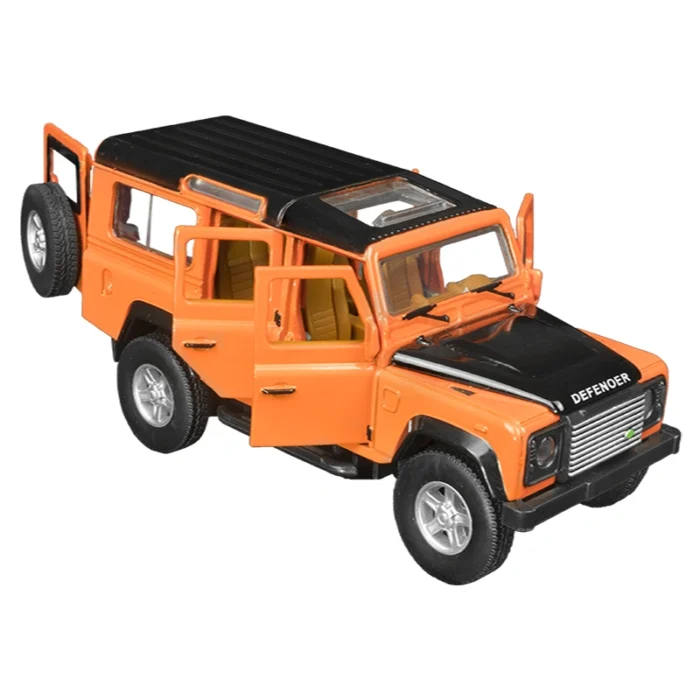 Метална количка-Land Rover Defender-Pull Back-Детска количка