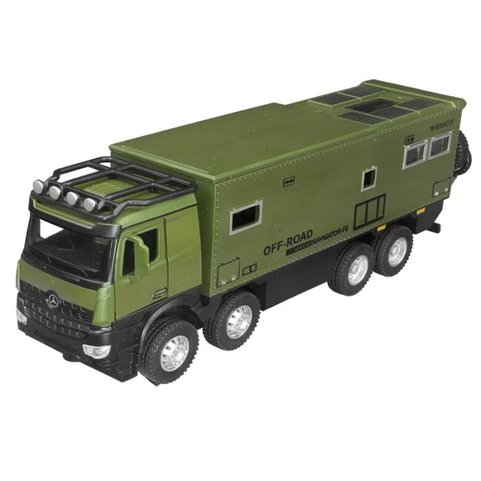 Метална количка-Mercedes-Benz Arocs Nomadism Navigator 8x8-Pull Back