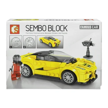 Конструктор кола–Ferrari–Sembo-Lego