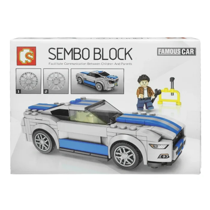 Конструктор кола–Mustang–Sembo-Lego